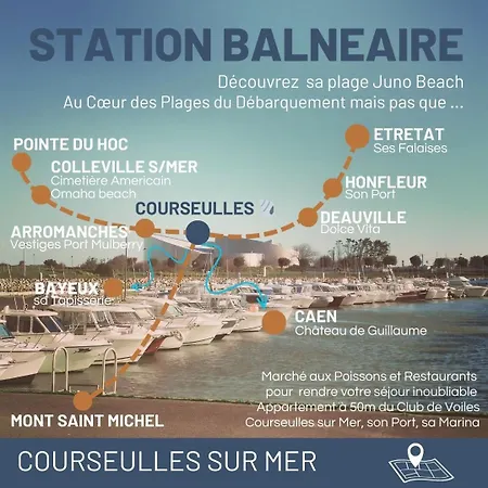 Appt 4p - Manoirs 1 A La Chez Claudette & Marc * Courseulles-sur-Mer