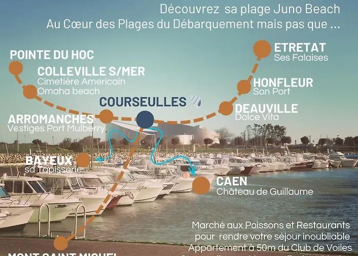 Appt 4p - Manoirs 1 A La Chez Claudette & Marc * Courseulles-sur-Mer